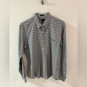 JCrew mens plaid button down - Size large, slim fit